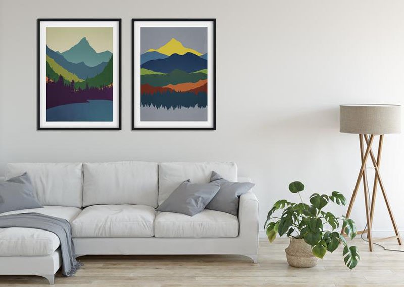 Two-Set Of Mountain Wall Art