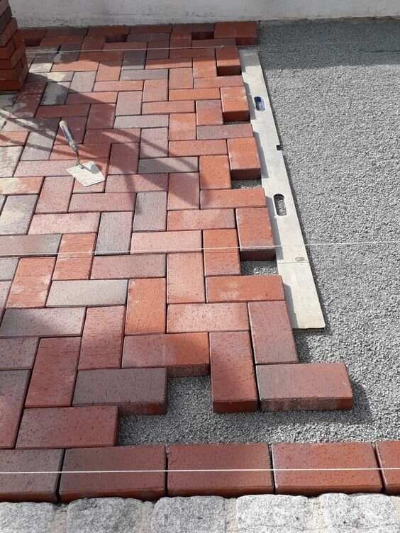 Cheap Red Bricks for Paver Patio Ideas