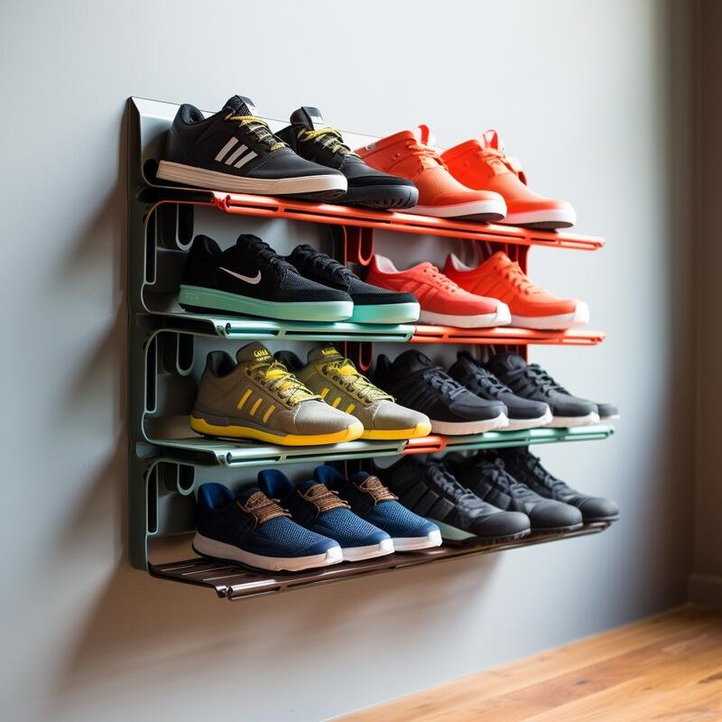 Wall-Mounted Racks Shoe Storage