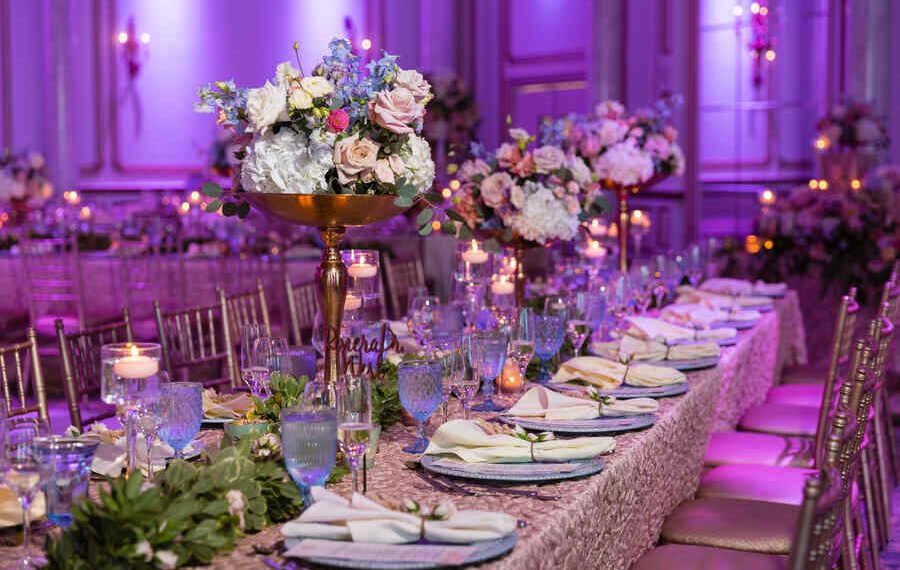 Reception Table Decor