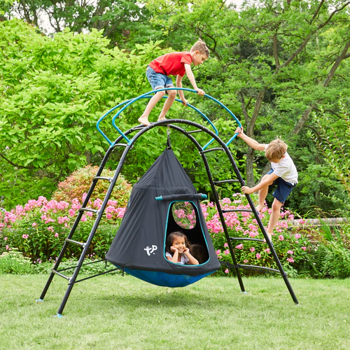 Metal Climbing Frame with Platform & Den