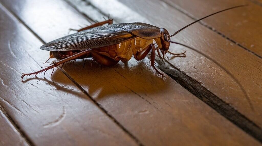 Cockroach crawling