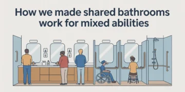 How We Made Shared Bathrooms Work for Mixed Abilities